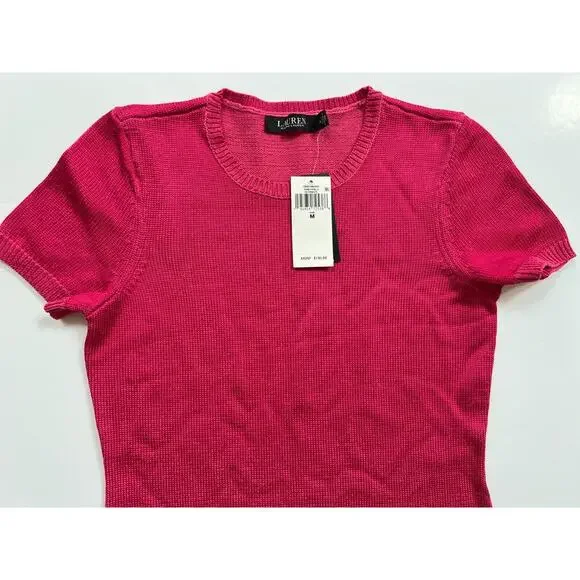 Ralph Lauren Women's Dip-Dyed Short Sleeve Jersey Dress Sz M - Picture 5 of 12